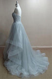 Chic Tulle Sweetheart Neckline Floor-length A-line Prom Dress PG509 - Pgmdress