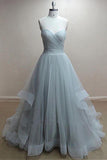 Chic Tulle Sweetheart Neckline Floor-length A-line Prom Dress PG509 - Pgmdress