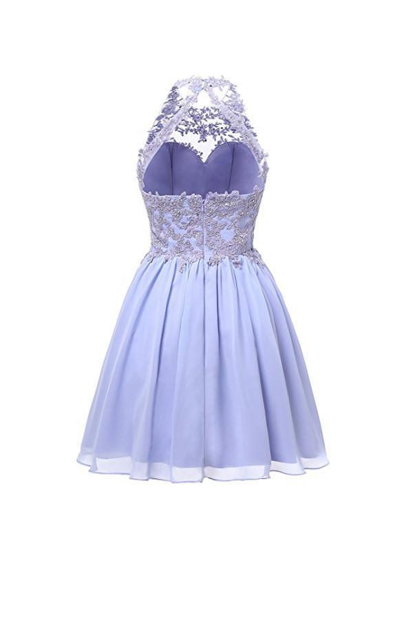 short junior prom dresses Chiffon Short Prom Dresses Homecoming Dresses Bridesmaid Dresses US16 / Custom Color