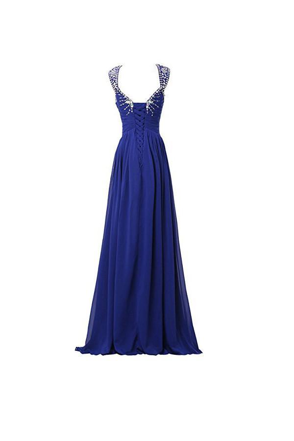 Chiffon V-neck Long Prom Gowns Party Dresses Bridesmaid Dresses PG268 - Pgmdress