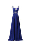 Chiffon V-neck Long Prom Gowns Party Dresses Bridesmaid Dresses PG268