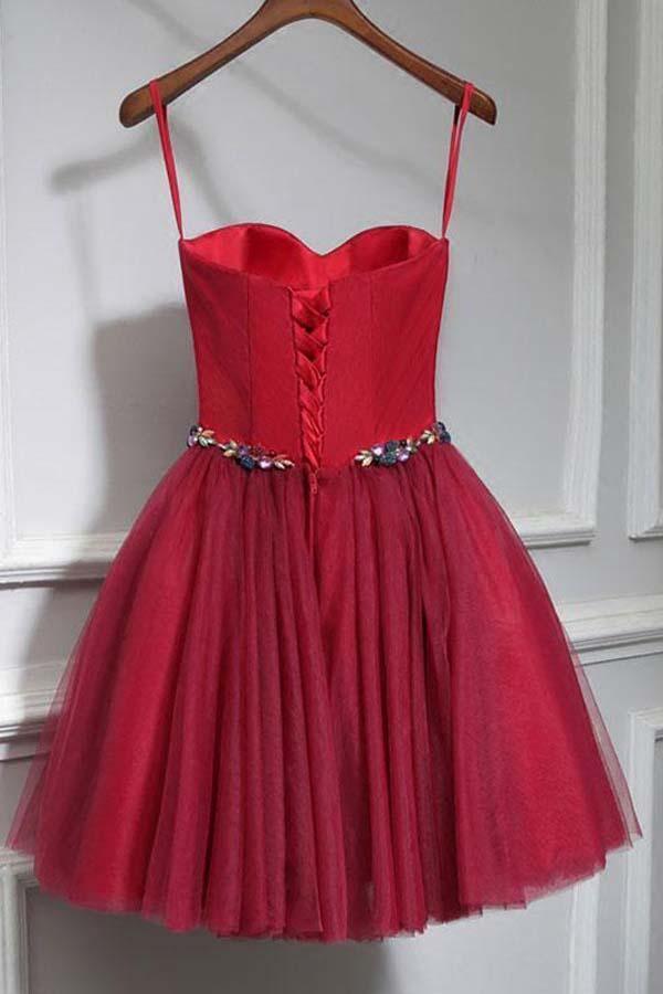 Cute Sweet Neck Short Prom Dress Mini Dresses Homecoming Dresses PD147 - Pgmdress