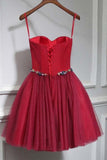 Cute Sweet Neck Short Prom Dress Mini Dresses Homecoming Dresses PD147 - Pgmdress