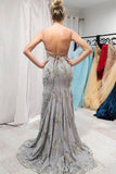 Elegant Mermaid Gray Long Prom/Evening Dress with Open Back PSK161 - Pgmdress