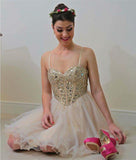 Elegant Organza Ruffles Homecoming Dresses Short Prom Dresses PG094 - Pgmdress