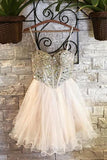 Elegant Organza Ruffles Homecoming Dresses Short Prom Dresses PG094 - Pgmdress