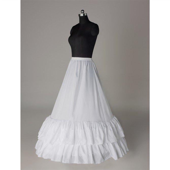 Fashion Wedding Petticoat Accessories White Floor Length LP007 - Pgmdress