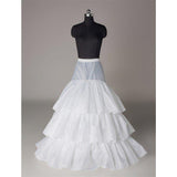 Fashion Wedding Petticoat Accessories White Floor Length LP015 - Pgmdress