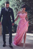 Glamouröses formelles Abendkleid aus Chiffon mit schulterfreiem Ausschnitt im Meerjungfrau-Stil PG502 