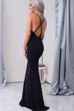 Gorgeous Black Mermaid Long Prom Dress with Criss Cross PG565 - Pgmdress