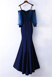 Gorgeous Mermaid Straps Long Sleeves Prom Dress With Applique PG633 - Pgmdress