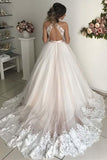 Gorgeous V-Neck Sleeveless Tulle Wedding Dresses Bridal Gowns WD306 - Pgmdress