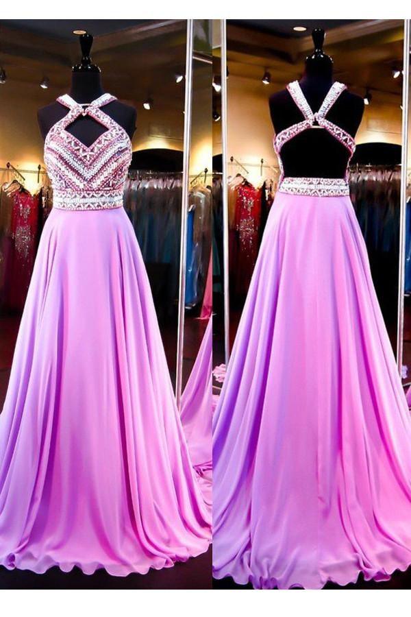 High Quality A-line Backless Evening Dress Prom Dresses Evening Gowns PG298 - Pgmdress