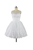 High Quality Charming Homecoming Dresses White Short Prom Dresses PG071
