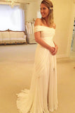 High Quality Strapless Off The Sleeves Long Wedding Dresses WD016 - Pgmdress