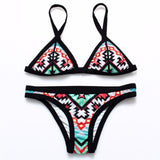 Hot Design Retro Style Simple Model Brazilian Sexy Printing Swimsuit Bikinis - Pgmdress