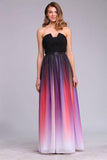 Herzförmiger Ausschnitt Gradient Chiffon Ballkleider Abendkleider PG937