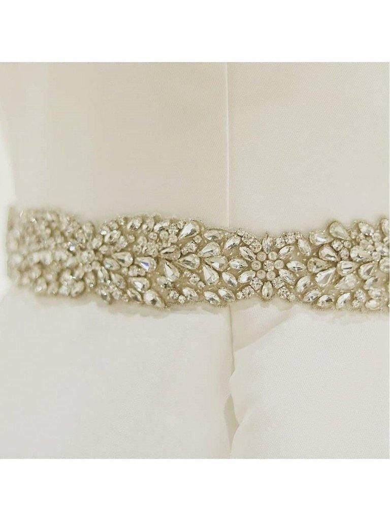 Ivory Ball Gown Wedding Dresses Spaghetti Strap Beaded Cheap Bridal Dress WD339 - Pgmdress