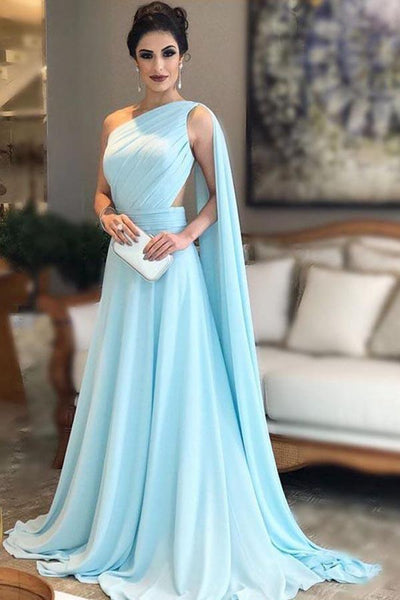 open lace back dress ASHLEYlauren 12015 One-Shoulder Satin Gown with Floral Detail main image 0