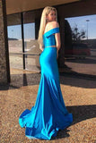 Mermaid Two Piece Satin Off The Shoulder Prom/Formal Dress PG915 - Pgmdress