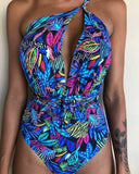 One Piece Swimsuit Backless Bodysuit Brazilian Monokini Swimwear - Pgmdress