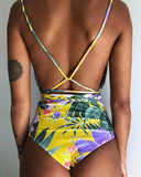 One Piece Swimsuit Backless Bodysuit Brazilian Monokini Swimwear - Pgmdress