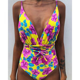 One Piece Swimsuit Backless Bodysuit Brazilian Monokini Swimwear - Pgmdress