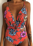 One Piece Swimsuit Backless Bodysuit Brazilian Monokini Swimwear - Pgmdress