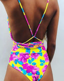 One Piece Swimsuit Backless Bodysuit Brazilian Monokini Swimwear - Pgmdress