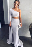 New Style Mermaid Two-Piece Asymmetrical Long Prom/Evening Dress PG925