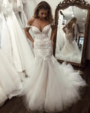 Off The Shoulder Mermaid Wedding Dresses Bridal Gown WD510 - Pgmdress