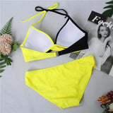 Halter Bikini Set Sexy Low Waist Bikini Set Swimwear Women Swimsuit - Pgmdress