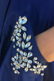 Princess Strapless Royal Blue Long Prom Dress with Pockets PG569 - Pgmdress
