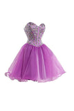 Purple Sweetheart Homecoming Dress Cocktail Dress Prom Dress PG049 - Pgmdress