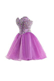 Purple Sweetheart Homecoming Dress Cocktail Dress Prom Dress PG049 - Pgmdress