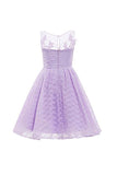 Scoop Neck Appliques Sequins Lilac Short Prom Dress Homecoming Dress PG092 - Pgmdress