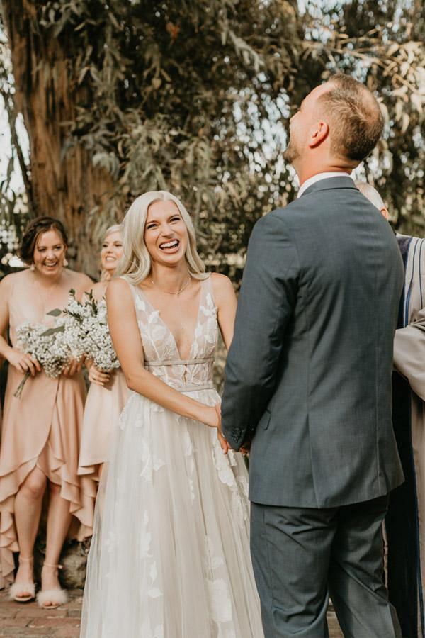 Long Sleeve Ivory Tulle See Through Backless Wedding Dresses – Pgmdress