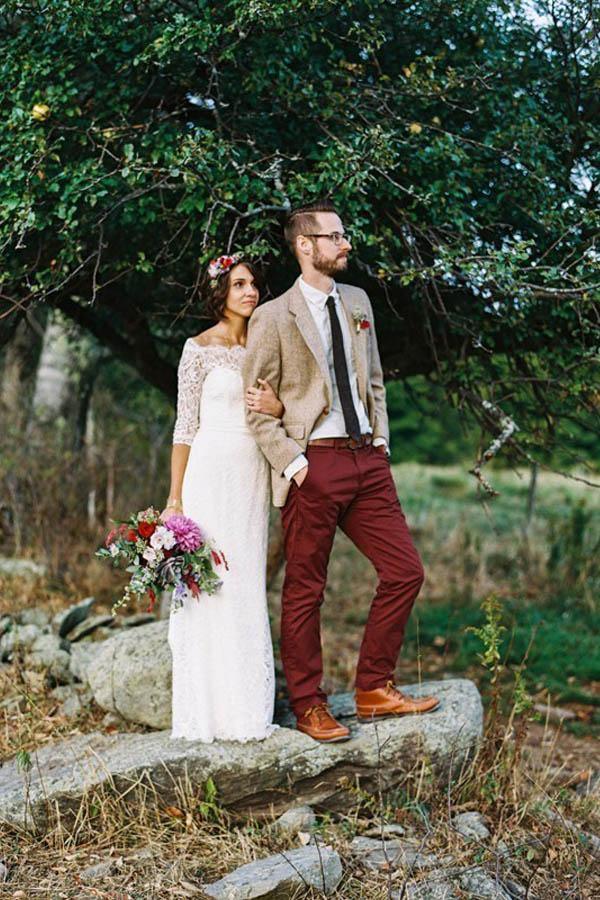 Sheath Off-the-Shoulder White Sweep Train Wedding Dress with Long Sleeve WD535 - Pgmdress