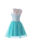 Short Lace Tulle Prom Dresses Homecoming Dresses Party Dresses PG075 - Pgmdress