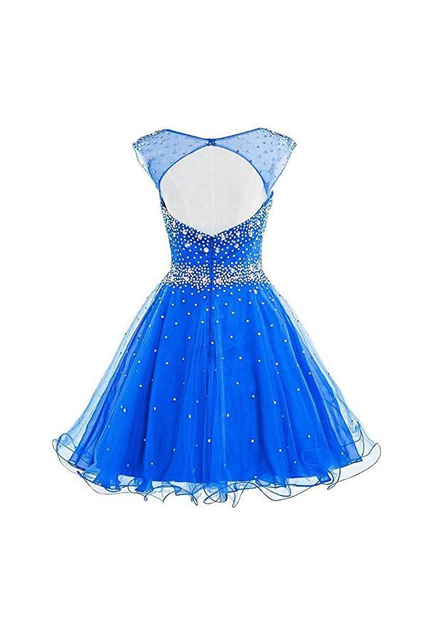 Short Tulle Beading Homecoming Dress Graduation Gown Pgmdress Short Tulle Beading Homecoming Dress Graduation Gown Pgmdress