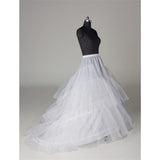 Silk Satin Wedding Petticoat Accessories White Floor Length LP004 - Pgmdress