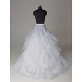 Silk Satin Wedding Petticoat Accessories White Floor Length LP004 - Pgmdress