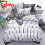 Simple Bedding Set With Pillowcase Duvet Cover Sets Bed Linen Sheet Single Double Queen King Size - Pgmdress