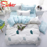 Simple Bedding Set With Pillowcase Duvet Cover Sets Bed Linen Sheet Single Double Queen King Size - Pgmdress