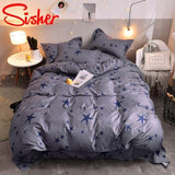 Simple Bedding Set With Pillowcase Duvet Cover Sets Bed Linen Sheet Single Double Queen King Size - Pgmdress