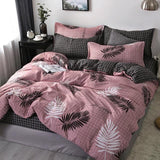 Simple Bedding Set With Pillowcase Duvet Cover Sets Bed Linen Sheet Single Double Queen King Size - Pgmdress