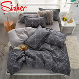 Simple Bedding Set With Pillowcase Duvet Cover Sets Bed Linen Sheet Single Double Queen King Size - Pgmdress