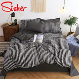 Simple Bedding Set With Pillowcase Duvet Cover Sets Bed Linen Sheet Single Double Queen King Size - Pgmdress