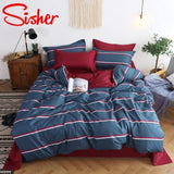 Simple Bedding Set With Pillowcase Duvet Cover Sets Bed Linen Sheet Single Double Queen King Size - Pgmdress