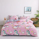 Simple Duvet Cover Set Nordic Bedding Set Heart Plaid Quilt Cover Bed Sheet King Size Single Double Queen Bed Linens - Pgmdress